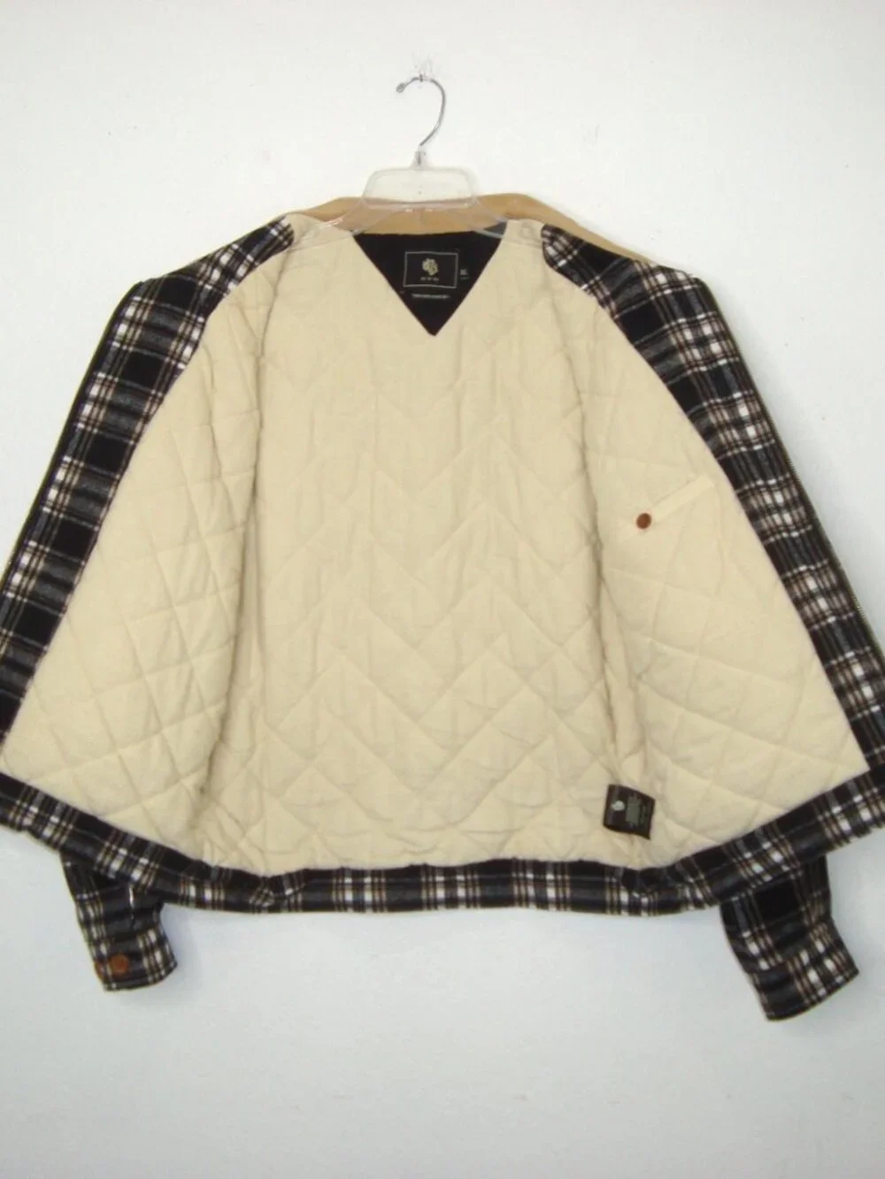 Darc Sport Wolves Club Plaid Flannel Quilt-Lined Jacket Rare Limited 252/500